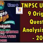 TNPSC Unit 8 & 9 Original Question Analysis 2016 – 2022
