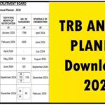TNPSC – TRB ANNUAL PLANNER Download – 2024