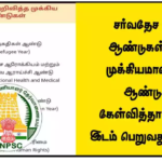 TNPSC – ஐ.நா.சபை அறிவித்த முக்கிய ஆண்டுகள்‌ (1959 – 2024)