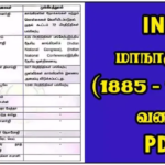 TNPSC Questions INC மாநாடுகள்(1885 -1948 வரை) PDF