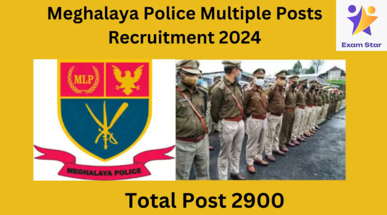 Meghalaya Police Multiple Posts Recruitment 2024: Over 2900 Vacancies