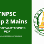 TNPSC Group 2 Mains 15 முக்கிய தலைப்புகளில் PDF