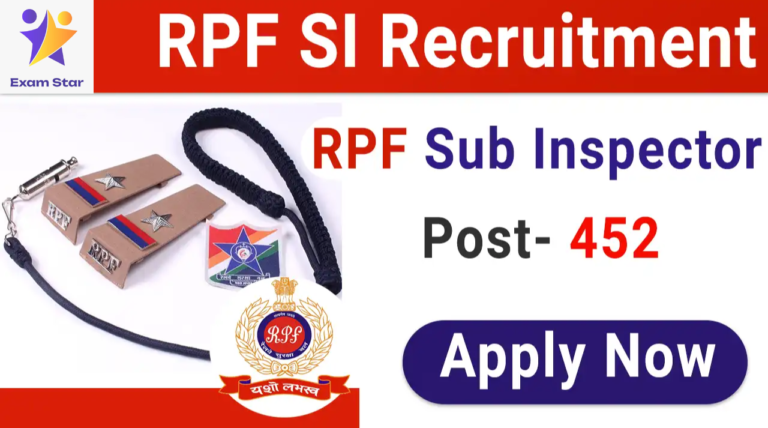 RPF SI Recruitment 2024: 452 Sub Inspector Vacancies Open Across India