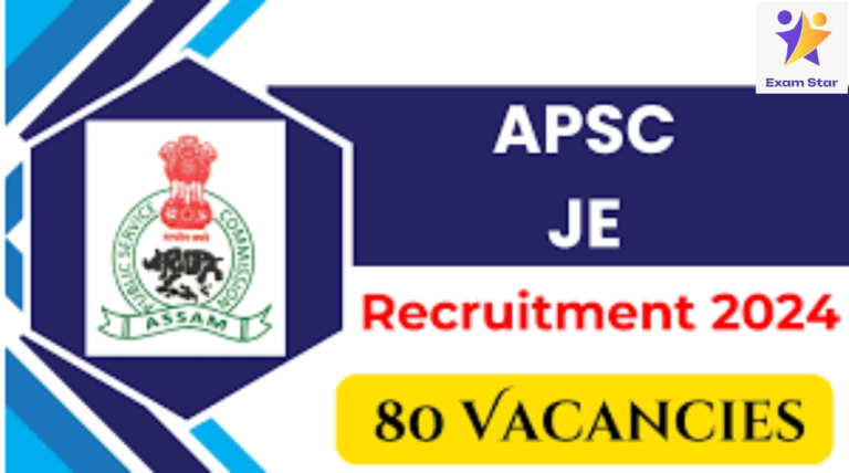 APSC Junior Engineer (JE) Recruitment 2024 – Apply for 80 Vacancies