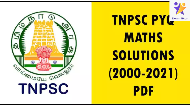 TNPSC PYQ MATHS SOLUTIONS (2000-2021) PDF