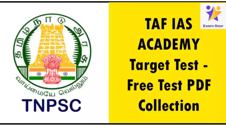 TAF IAS ACADEMY Target Test – Free Test PDF Collection