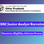 UPSSSC Junior Analyst (Drug) Recruitment 2024: 316 Vacancies in Uttar Pradesh