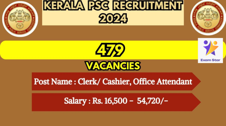 Kerala PSC Clerk / Cashier Recruitment 2024: Secure Your Position at Kerala State Co-operative Bank