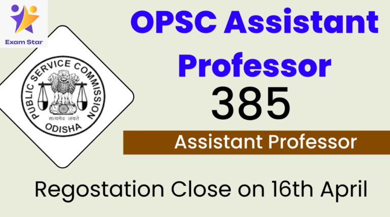 OPSC Assistant Professor (College Education) Recruitment 2024: Shape the Future of Academia in Odisha