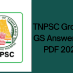 TNPSC Group 4 GS Answer Key PDF 2024