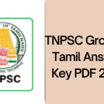 TNPSC Group 4 Tamil Answer Key PDF 2024