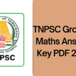 TNPSC Group 4 Maths Answer Key PDF 2024