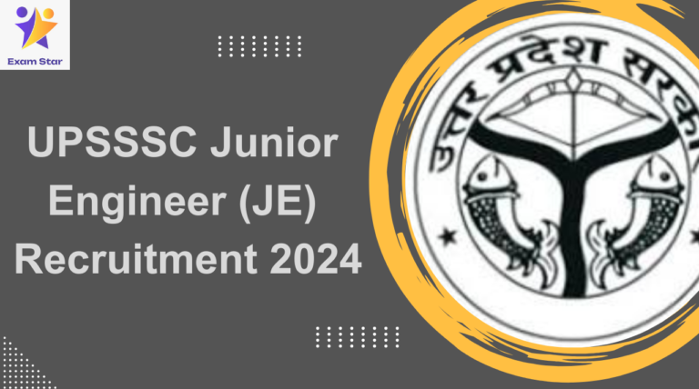 UPSSSC Junior Engineer (JE) Recruitment 2024 for 4016 Vacancies