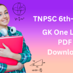 6th-10th General Knowledge One Liner PDF Download in TNPSC